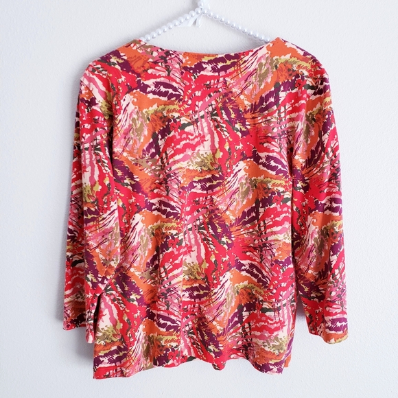 Ruby Rd. | Jeweled Neckline Size Large - Picture 3 of 6